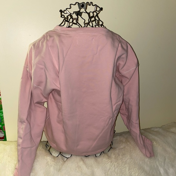 Retail $249🌕 7 For All Mankind Embroidered Raven Graphic Sweatshirt, Small - Picture 6 of 9